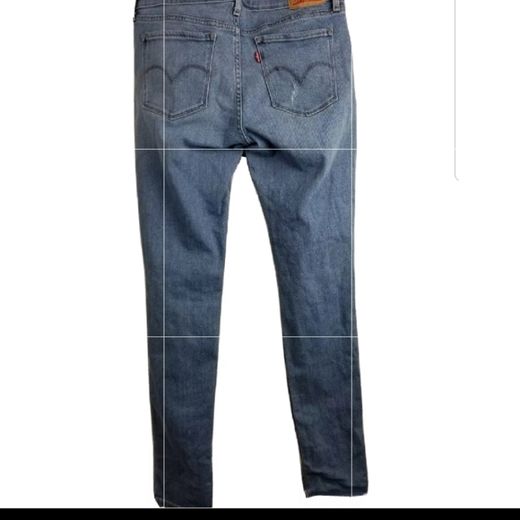 Levi's 711 Skinny Distressed Medium Wash Jeans Size 29 - Picture 10 of 15